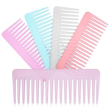 Beaupretty 5 Pieces Large Hair Detangling Combs Detangler Combs Wide Combs Wide Tooth Combs Detangler for Women Curly Hair Wet Dry Hair