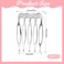 20Pcs 5 Teeth Small Tiny Silver Metal Side Hair Combs Small Hair Side Combs Plain Blank Crafting DIY Slide Combs French Teeth Hair Combs for Women Wedding Bridal Veil Combs for Hair