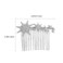 Beaupretty Hair Comb, Metal Hair Side Combs Rhinestone Wedding Bride Headpieces Women Hair Accessories, Silver, 2 Count
