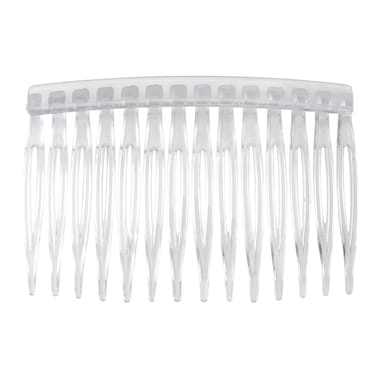 Lurrose 10PCS Clear Hair Side Combs Transparent Teeth Hair Barrettes Plastic Wedding Veil Combs Clips for Women Girls