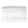Lurrose 10PCS Clear Hair Side Combs Transparent Teeth Hair Barrettes Plastic Wedding Veil Combs Clips for Women Girls