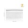 Minkissy Plastic Hair Comb Clips, 10pcs Transparent Hair Side Combs for Women, Decorative Hair Combs Veil Fixed Comb for Wedding