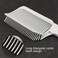 CALIDAKA 2Pcs Barber Fade Combs,Professional Hair Cutting Comb Blending Comb Positioning Clipper Comb,Heat Resistan t Flat Top Comb for Men Salon Hairdresser Styling Tools, gray
