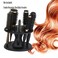 AKOAK 1 Pack Comb Display Rack Circular Plastic Hair Brush Storage Frame Professional Salon Hair Perm and Hair Dye Storage Tool Accessories (Black)