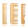 3 Pcs Bamboo Hair Comb, Wooden Comb for Women Men, Anti-Static Natural Bamboo Comb, Fine Tooth Wide Tooth Wood Combs Set for Straight Hair, Curly Hair, Beard