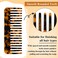 Hair Detangling Comb, Mabor 2 Pack Acetate Hair Detangling Comb 4.65 Inch Wide Tooth Comb for Wet and Dry Hair Large Wide Tooth Leopard Pocket Comb for Women Thick Curly Wavy Hair