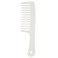 Plastic Styling Wide Tooth Detangling Multicolor Comb Wet or Dry Hair (White)