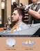 Lictin Hair Cutting Haircut Cape - Haircut Cape Umbrella Waterproof Hair Cloak Barber Cape Foldable Hairdressing Umbrella Cape Apron with 1PCS Black Comb