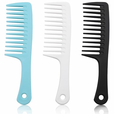 Wide Tooth Comb &amp; Large Hair Detangling Comb, Durable Hair Brush for Styling and Professional Hair Care, Suitable for Curly Hair, Long Hair, Wet Hair in all Types, Reduce Hair Loss and
