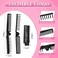 Skylety 100 Pcs Portable Travel Hair Comb Brush Double Headed Folding Hair Brush Compact Pocket Comb Wig Styling Tool for Women Men Homeless Home Hotel Nursing Charity Church(Black)