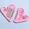 3Pcs Mini Hair Cutter Comb, Heart-Shaped Manual Hair Bangs Trimmer for Kids, Women, Girls Hair Cut Accessories, Pink