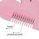 3Pcs Mini Hair Cutter Comb, Heart-Shaped Manual Hair Bangs Trimmer for Kids, Women, Girls Hair Cut Accessories, Pink