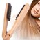 EXCEART Hair Straightener Brush Hair Straightener for Knotty Hair Flat Iron Hair Straightener Hair Straightener Comb Hair Brush for Men Mens Combs Wooden Comb Miss Short Hair Bamboo