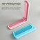 3pcs Hair Styling Tools Mini Portable Antistatic Folding Combs, Double Tooth Plastic Travel Combs for Women, Pink+Blue+Green