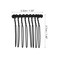 VOCOSTE 2 Pcs No Slip Hair Side Combs Accessories, Metal, Black, 1.3