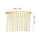 VOCOSTE 12 Pcs No Slip Hair Side Combs Accessories, Metal, Gold Tone, 2