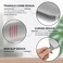 2pcs Barber Fade Comb Friend Fade Comb Professional Barber Comb Positioning Hair Comb Flat Curved Push Edge Comb Hair Cutting Fade Guide Tools(COLOR:white+grey)