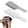 2pcs Barber Fade Comb Friend Fade Comb Professional Barber Comb Positioning Hair Comb Flat Curved Push Edge Comb Hair Cutting Fade Guide Tools(COLOR:white+grey)