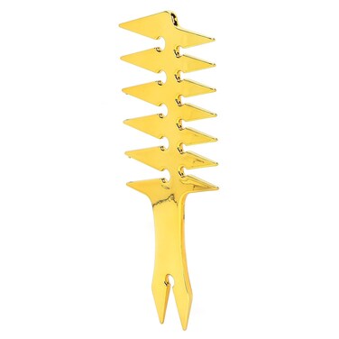 Men's Comb, Double Sided Wide Tooth Comb Stable Durable for Unique Hair Style for Hair Styling(Gold)