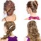 18 Pieces French Side Hair Twist Comb Set Plastic Twist Comb Hair Clip Combs Accessories with 11 Teeth for Multiple Hairstyles Girls Women (Black, Transparent, Brown)
