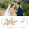 4 Pcs Wedding Hair Combs - Bridal Rhinestone Pearl U-shaped Clips for Hair Accessories, Brides and Bridesmaids