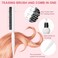 Patelai 3 Pcs Hair Teasing Comb Set Includes 2 Nylon Triple Comb and Boar Bristle Teaser Brushes for Women Stylist Men Backcombing Slicking Curly Thick Wet Hair(White)