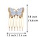 4 Pcs Vintage Butterfly Hair Combs with Crystal Metal Hair Side Comb Clips Wedding Bridal Headpiece Hair Accessories for Women Girls, Gold