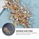 OSALADI Golden Alloy Hair Comb: Wedding Side Comb, Handmade Pearl Hair Comb, Flower Bridal Hair Pieces, Wedding Hair Jewelry for Brides Bridesmaids Women