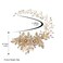 OSALADI Golden Alloy Hair Comb: Wedding Side Comb, Handmade Pearl Hair Comb, Flower Bridal Hair Pieces, Wedding Hair Jewelry for Brides Bridesmaids Women