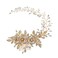 OSALADI Golden Alloy Hair Comb: Wedding Side Comb, Handmade Pearl Hair Comb, Flower Bridal Hair Pieces, Wedding Hair Jewelry for Brides Bridesmaids Women