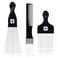 3 Pack Curly Hair Picks, Afro Pick Curly Hair Comb With Metal Pick for Women Black Men Detangling and Hair Styling