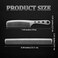 2 Pcs Metal Comb, Hair Styling Comb Fine Tooth Comb Stainless Steel Comb Set Professional Aluminum Hair Combs Anti-static Sparse Haircut Comb Beauty Tool (Silver)