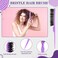 Boao 10 Pcs Hair Styling Kit for Women &amp; Girls: Wide Tooth Comb, Detangler &amp; Teasing Edge Brush, Rat Tail Comb, Alligator Clips for Curly Hair - Gift Set (Purple)
