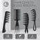 4 Pcs Styling Comb for Men Pompadour Hairstyling Wide Tooth Comb for Curly Hair Slicked Back Hair Comb for Men Saloon Professional Hairstyle Comb