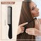 100 Pcs Combs Bulk 6.9 Inch Individually Wrapped Disposable Long Handle Plastic Black Combs Suitable for Homeless Family Hotel Shelter Charity Church Travel Nursing Hair Accessories