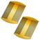 Boao 2 Pieces Metal Hair Combs for Women Men Beard Mustache Comb Lice Wallet Fine Cutting Teasing Barber Stainless Steel Hair Styling Dandruff Remove Dreadlock(Gold)