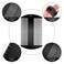 Boao 2 Pieces Metal Hair Combs for Women Men Beard Mustache Comb Lice Wallet Fine Cutting Teasing Barber Stainless Steel Hair Styling Dandruff Remove Dreadlock(Black)