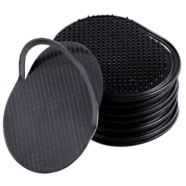 8Pcs Palm Combs for Men Portable Pocket Brush Black Hand Combs for Head Massage Hair Styling Beard Grooming