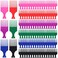 Zhehao 120 Pcs Plastic Wide Tooth Combs for Afro, Curly, Thick, Long or Wet Hair - Salon Supplies for Women and Men (Colorful)