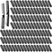Maxcheck 200 Pcs Portable Double Headed Travel Comb Brush, Compact Hair Styling Tool for Women, Men, Homeless, Hotel and Home Nursing - Black