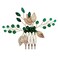 Bridal Hair Comb for Women, Rhinestone Wedding Comb for Bride, Barrette Crystal Hiar Clip Headpieces for Women, Green