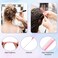 Uiifan 90 Pcs Hair Rat Tail Combs Metal Long Steel Pin Parting Comb Carbon Fiber Teasing Detangling Fine Tooth Comb for Braids Women Men Salon Hair Stylist, Black, Purple and Pink