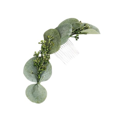 Wedding Bridal Comb Camellia Hair Comb Ranunculus Green leaf Floral Clip Headpiece 2030
