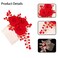 2 PCS Floral Rhinestone Hair Combs - Red Rose Gold Pearl Accents, Sparkly Bridal Side Hair Pieces for Wedding