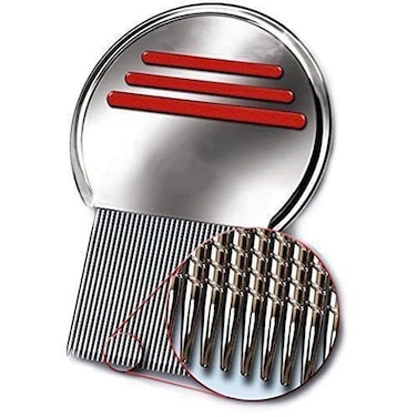 Lice Comb -Terminator Lice Comb, Professional Stainless Steel Louse and Nit Comb for Head Lice Treatment, Removes Nits