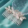 Boho Leaf Hair Comb Gold Wedding Comb Metal Bridal Headpieces Bride Side Comb Branch Leaf Hair Piece Wedding Headpieces Bride Hair Accessories for Bride and and Bridesmaids (Gold A)