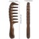 Wooden Wide Tooth Comb, Large Thicken Natural Sandalwood Hair Combs for Curls, Women and Men, Detangles Long Thick Wet or Dry Hair, Head Scalp Massager, Anti-static (Golden Sandalwood)