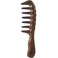 Wooden Wide Tooth Comb, Large Thicken Natural Sandalwood Hair Combs for Curls, Women and Men, Detangles Long Thick Wet or Dry Hair, Head Scalp Massager, Anti-static (Golden Sandalwood)