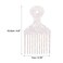 VOCOSTE Wide Tooth, Afro Hair Pick Comb, Hair Styling Tool for Men Women, Plastic, White, 4.8 Inch