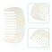 VOCOSTE Hair Comb Wide Tooth, Anti-Static Pocket Size Comb for Thick, Curly Hair, Hair Care, Detangling Comb, for Wet and Dry, White
